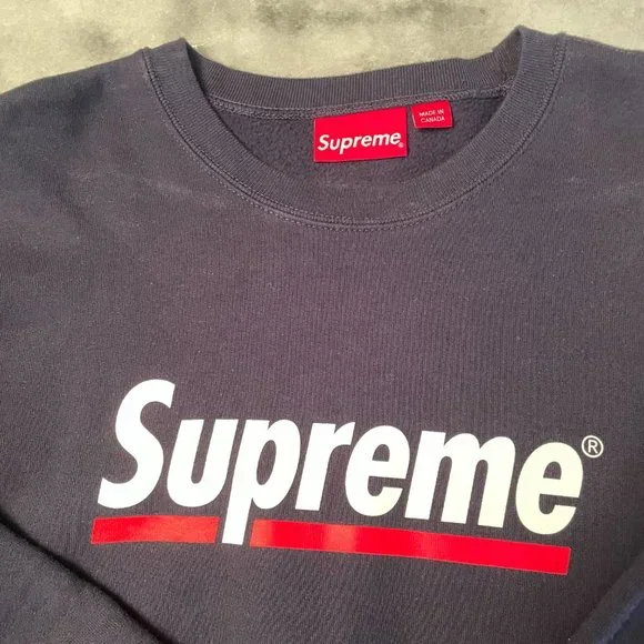 Supreme underline crewneck shop